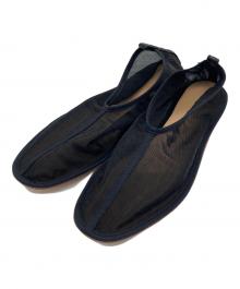 6(ROKU) BEAUTY&YOUTH（ロク ビューティーアンドユース）の古着「メッシュスリッポン」｜ブラック