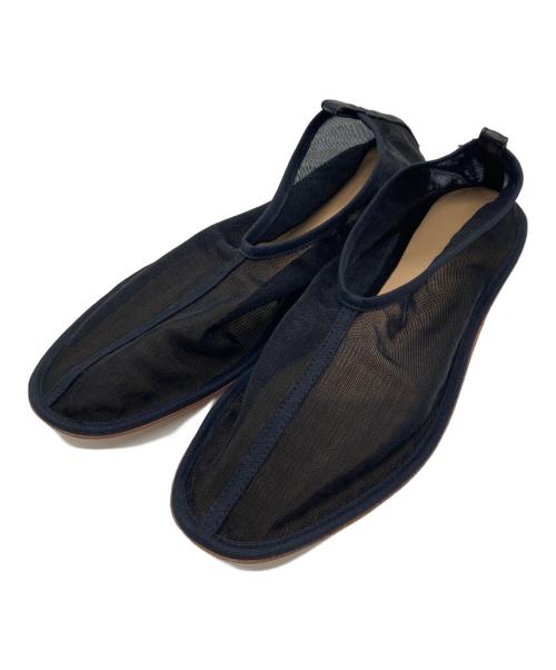 6(ROKU) BEAUTY&YOUTH（ロク ビューティーアンドユース）6(ROKU) BEAUTY&YOUTH (ロク ビューティーアンドユース) メッシュスリッポン ブラック サイズ:35の古着・服飾アイテム