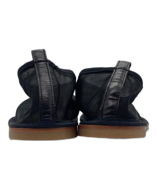 6(ROKU) BEAUTY&YOUTH（ロク ビューティーアンドユース）6(ROKU) BEAUTY&YOUTH (ロク ビューティーアンドユース) メッシュスリッポン ブラック サイズ:35の古着・服飾アイテム