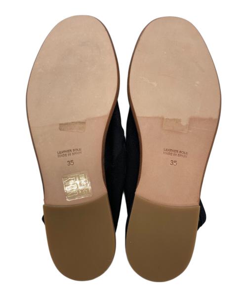 6(ROKU) BEAUTY&YOUTH（ロク ビューティーアンドユース）6(ROKU) BEAUTY&YOUTH (ロク ビューティーアンドユース) メッシュスリッポン ブラック サイズ:35の古着・服飾アイテム