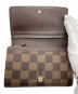 中古・古着 LOUIS VUITTON (ルイ ヴィトン) 2つ折り財布 ブラウン：18000円
