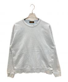 JOURNAL STANDARD HOMESTEAD（ジャーナルスタンダード ホームステッド）の古着「パシフィック 裏毛 ダメージ スウェット」｜ブルー