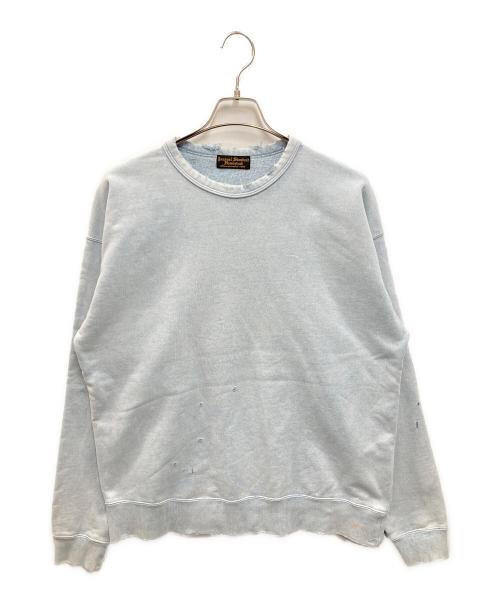 JOURNAL STANDARD HOMESTEAD（ジャーナルスタンダード ホームステッド）JOURNAL STANDARD HOMESTEAD (ジャーナルスタンダード ホームステッド) パシフィック 裏毛 ダメージ スウェット ブルー サイズ:Mの古着・服飾アイテム