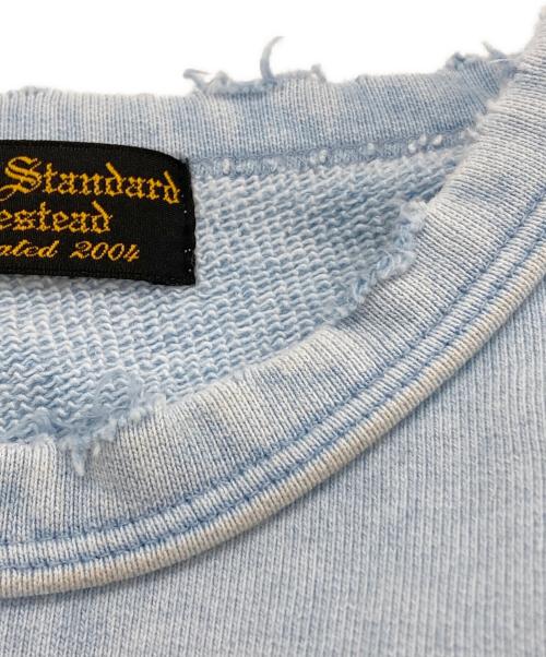 JOURNAL STANDARD HOMESTEAD（ジャーナルスタンダード ホームステッド）JOURNAL STANDARD HOMESTEAD (ジャーナルスタンダード ホームステッド) パシフィック 裏毛 ダメージ スウェット ブルー サイズ:Mの古着・服飾アイテム