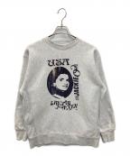 Couture d'adamクチュールドアダム）の古着「プリントスウェット」｜グレー