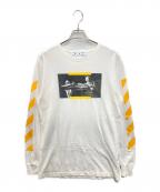 OFFWHITEオフホワイト）の古着「CARAVANGGIO PAINTING L/S TEE」｜ホワイト