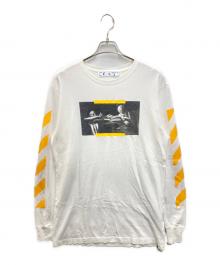 OFFWHITE（オフホワイト）の古着「CARAVANGGIO PAINTING L/S TEE」｜ホワイト