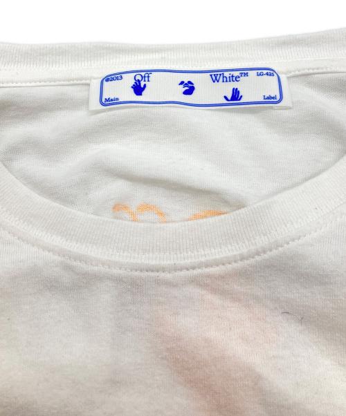 OFFWHITE（オフホワイト）OFFWHITE (オフホワイト) CARAVANGGIO PAINTING L/S TEE ホワイト サイズ:Lの古着・服飾アイテム