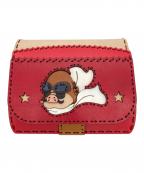 GBL×ojaga designジービーエル×オジャガデザイン）の古着「コンパクトウォレット」｜レッド