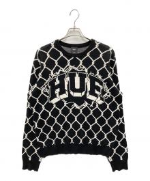 HUF（ハフ）の古着「BREAKTHROUGH CREWNECK SWEATER」｜ブラック