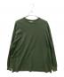 Graphpaper（グラフペーパー）の古着「Tri Spun Cotton L/S Oversized Tee」｜グリーン