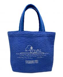 SNOOPY×pionunnal（スヌーピー×ピオヌンナル）の古着「トートバッグ」｜ブルー