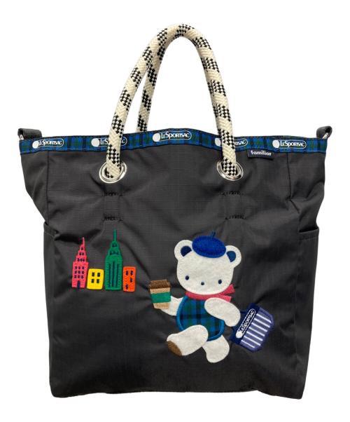 LeSportsac（レスポートサック）LeSportsac (レスポートサック) familiar (ファミリア) コラボ2WAYトートバッグ グレーの古着・服飾アイテム