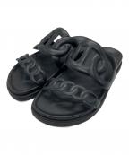 HERMESエルメス）の古着「エクストラサンダル」｜ブラック