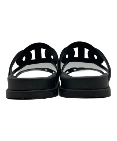 HERMES（エルメス）HERMES (エルメス) エクストラサンダル ブラック サイズ:37の古着・服飾アイテム