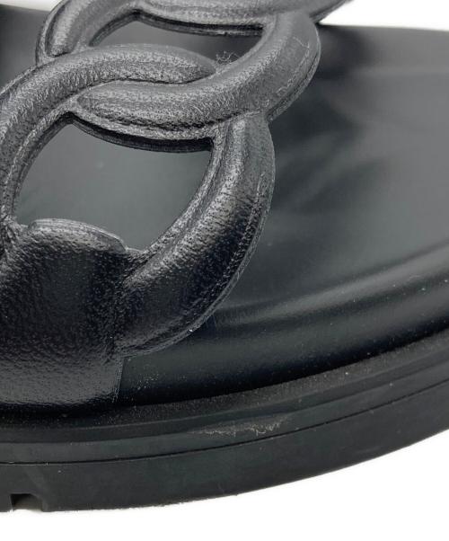 HERMES（エルメス）HERMES (エルメス) エクストラサンダル ブラック サイズ:37の古着・服飾アイテム