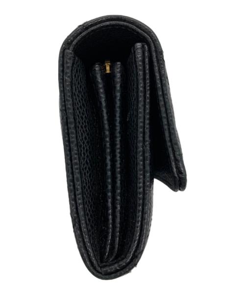 CHANEL（シャネル）CHANEL (シャネル) クラシック ロングフラップ ウォレット ブラックの古着・服飾アイテム