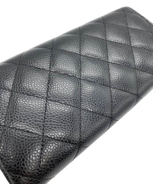 CHANEL（シャネル）CHANEL (シャネル) クラシック ロングフラップ ウォレット ブラックの古着・服飾アイテム