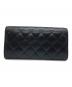 CHANEL (シャネル) クラシック ロングフラップ ウォレット ブラック：80000円
