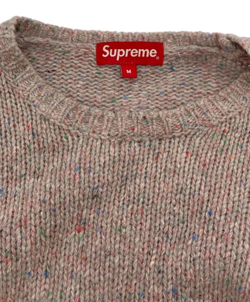 SUPREME（シュプリーム）Supreme (シュプリーム) small box speckle sweater ベージュ サイズ:Mの古着・服飾アイテム