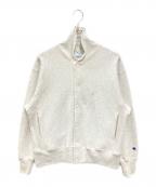 Champion×JOURNAL STANDARDチャンピオン×ジャーナルスタンダード）の古着「別注エルボーパッチスウェットカーディガン」｜グレー