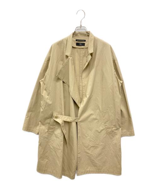 Y's（ワイズ）Y's (ワイズ) ボタンレスコート ベージュ サイズ:記載無しの古着・服飾アイテム