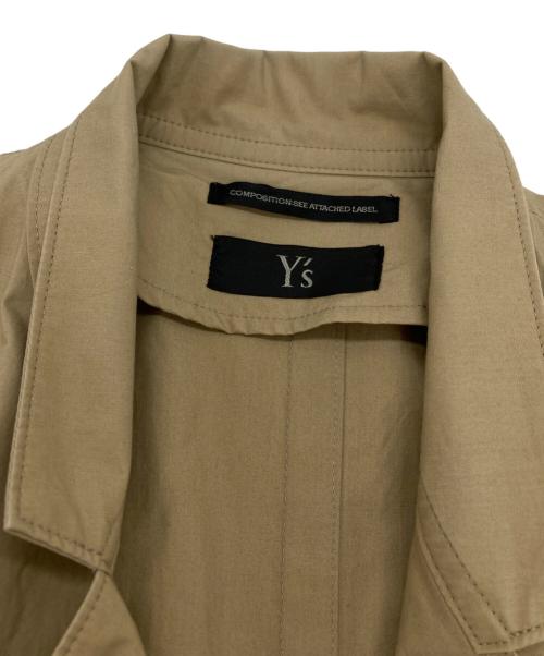 Y's（ワイズ）Y's (ワイズ) ボタンレスコート ベージュ サイズ:記載無しの古着・服飾アイテム