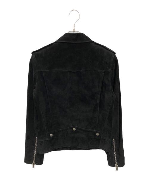 Saint Laurent Paris（サンローランパリ）Saint Laurent Paris (サンローランパリ) スエードレザーライダースジャケット ブラック サイズ:44の古着・服飾アイテム
