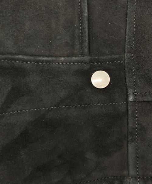 Saint Laurent Paris（サンローランパリ）Saint Laurent Paris (サンローランパリ) スエードレザーライダースジャケット ブラック サイズ:44の古着・服飾アイテム