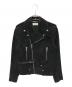 Saint Laurent Paris（サンローランパリ）の古着「スエードレザーライダースジャケット」｜ブラック