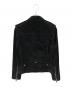 Saint Laurent Paris (サンローランパリ) スエードレザーライダースジャケット ブラック サイズ:44：200000円