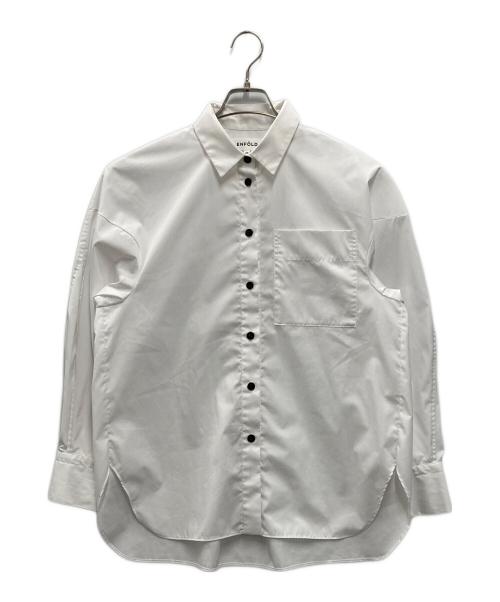 ENFOLD（エンフォルド）ENFOLD (エンフォルド) OVER SIZE SHIRT ホワイト サイズ:38の古着・服飾アイテム