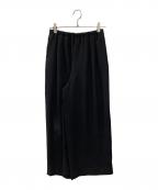 ENFOLDエンフォルド）の古着「RELAX ELASTIC WIDE-TROUSERS」｜ブラック