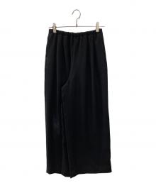 ENFOLD（エンフォルド）の古着「RELAX ELASTIC WIDE-TROUSERS」｜ブラック