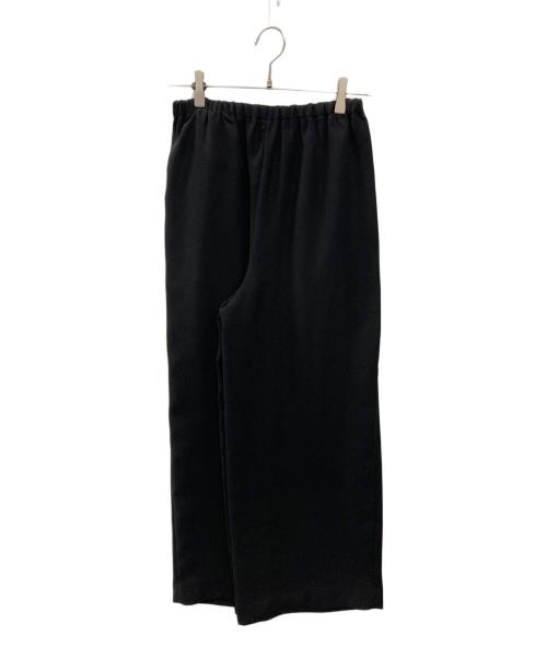 ENFOLD（エンフォルド）ENFOLD (エンフォルド) RELAX ELASTIC WIDE-TROUSERS ブラック サイズ:34の古着・服飾アイテム