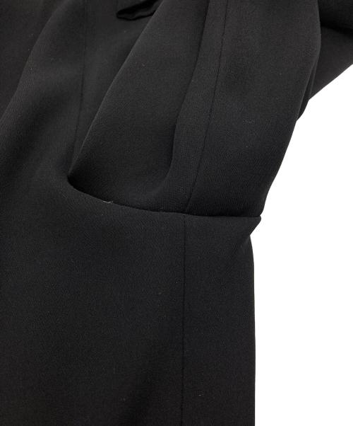 ENFOLD（エンフォルド）ENFOLD (エンフォルド) RELAX ELASTIC WIDE-TROUSERS ブラック サイズ:34の古着・服飾アイテム