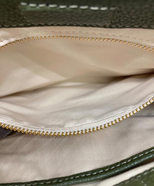 LAUREN RALPH LAUREN（ローレンラルフローレン）LAUREN RALPH LAUREN (ローレンラルフローレン) 2WAYショルダーバッグ グリーンの古着・服飾アイテム