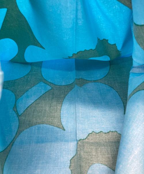 marimekko（マリメッコ）marimekko (マリメッコ) blue bottle coffee (ブルーボトルコーヒー) ウニッコトートバッグ スカイブルー 未使用品の古着・服飾アイテム