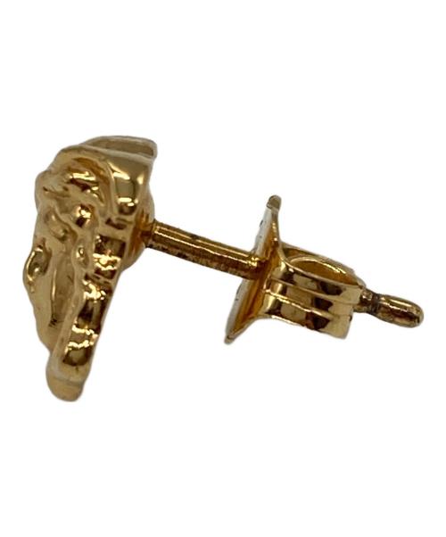 VERSACE（ヴェルサーチェ）VERSACE (ヴェルサーチェ) メデューサロゴピアス ゴールドの古着・服飾アイテム