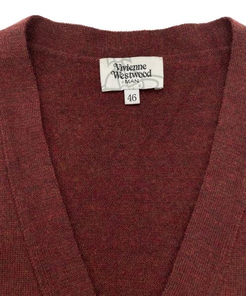 Vivienne Westwood man（ヴィヴィアン ウェストウッド マン）Vivienne Westwood man (ヴィヴィアン ウェストウッド マン) ニットカーディガン パープル サイズ:46の古着・服飾アイテム