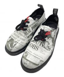 Dr.Martens×SEX PISTOLS（ドクターマーチン×セックスピストルズ）の古着「3ホールシューズ」｜ブラック×ホワイト