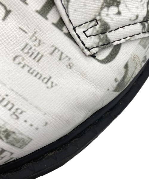 Dr.Martens（ドクターマーチン）Dr.Martens (ドクターマーチン) SEX PISTOLS (セックスピストルズ) 3ホールシューズ ブラック×ホワイト サイズ:UK6の古着・服飾アイテム