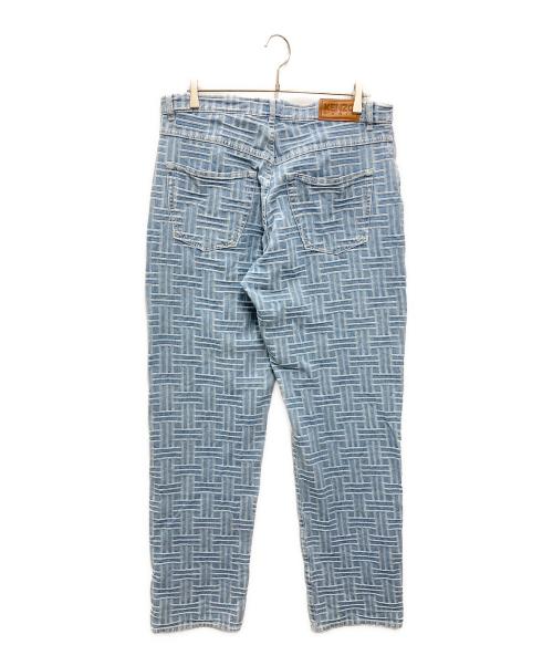 KENZO（ケンゾー）KENZO (ケンゾー) Weave BOTAN ルーズ ジーンズ インディゴ サイズ:33の古着・服飾アイテム