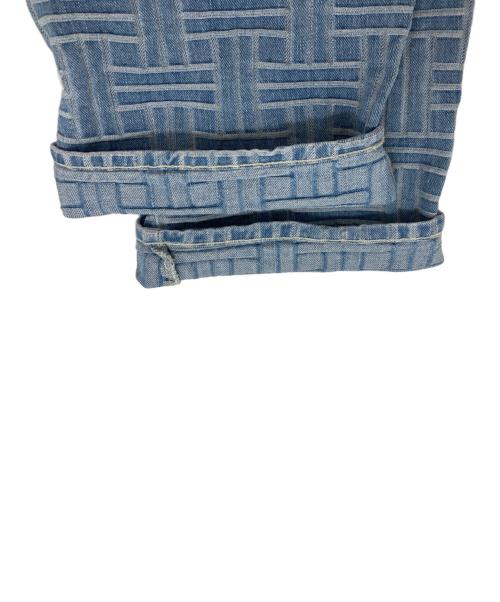 KENZO（ケンゾー）KENZO (ケンゾー) Weave BOTAN ルーズ ジーンズ インディゴ サイズ:33の古着・服飾アイテム