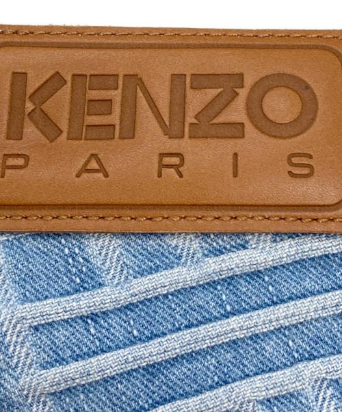 KENZO（ケンゾー）KENZO (ケンゾー) Weave BOTAN ルーズ ジーンズ インディゴ サイズ:33の古着・服飾アイテム