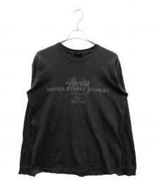 stussy×DOVER STREET MARKET（ステューシー×ドーバー ストリート マーケット）の古着「15TH PIG DYE LS TEE」｜ブラック