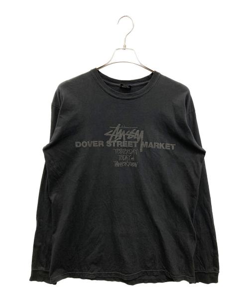 stussy（ステューシー）stussy (ステューシー) DOVER STREET MARKET (ドーバー ストリート マーケット) 15TH PIG DYE LS TEE ブラック サイズ:Lの古着・服飾アイテム