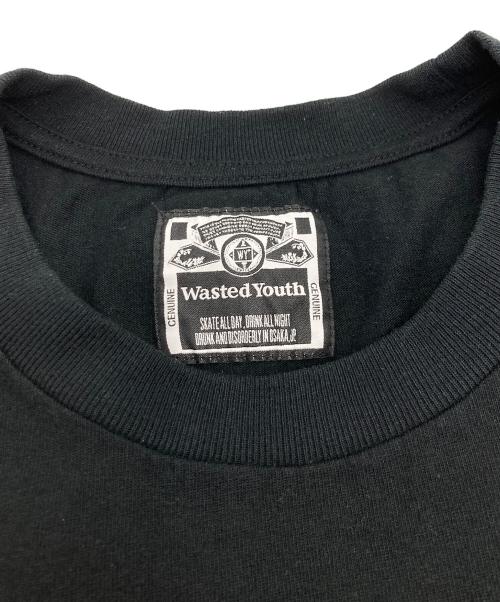 WASTED YOUTH（ウェイステッドユース）WASTED YOUTH (ウェイステッドユース) プリントTシャツ ブラック サイズ:XXLの古着・服飾アイテム