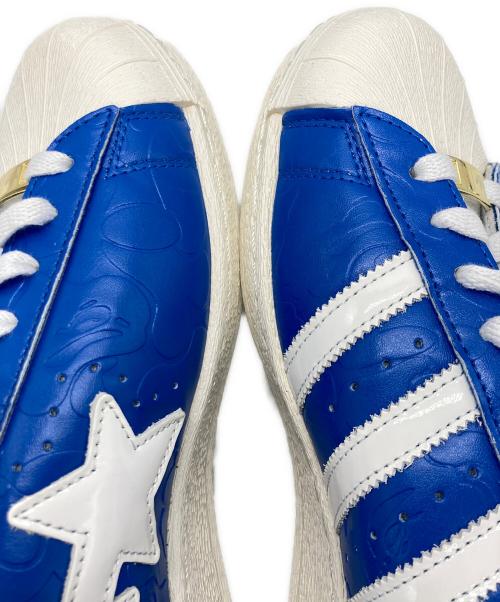 adidas（アディダス）adidas (アディダス) A BATHING APE (アベイシングエイプ) SUPERSTAR V BAPE ブルー サイズ:28.5cmの古着・服飾アイテム