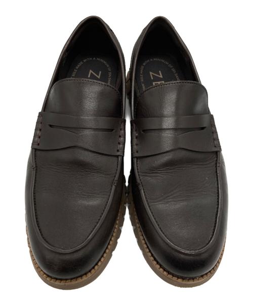 COLE HAAN（コールハーン）COLE HAAN (コールハーン) ゼログランド リマスタード ペニー ローファー ブラウン サイズ:9Mの古着・服飾アイテム